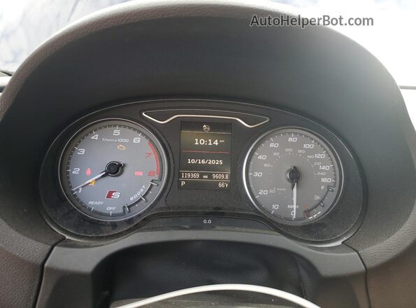 WAUB1GFFXH1069808 2017 AUDI S3 Синий Вид щитка приборов