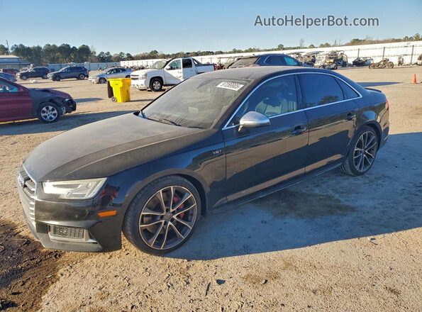 WAUB4AF40JA001672 2018 AUDI S4 Черный Передняя левая четверть