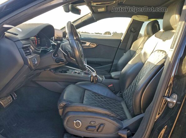 WAUB4AF40JA001672 2018 AUDI S4 Черный Вид салона спереди