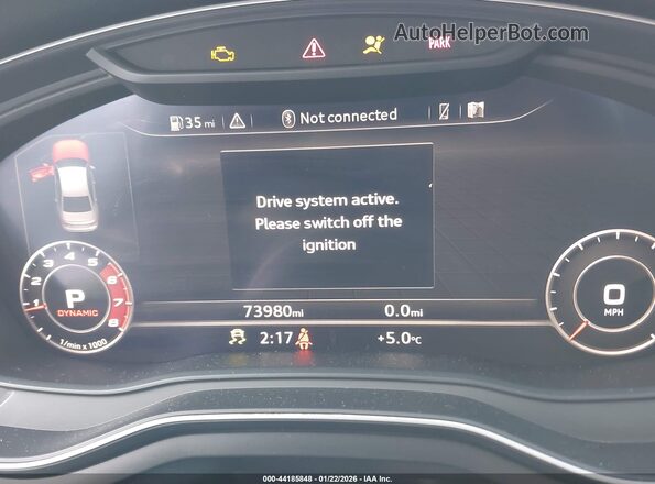 WAUB4AF42KA003943 2019 AUDI S4 Black Widok tylnych siedzeń