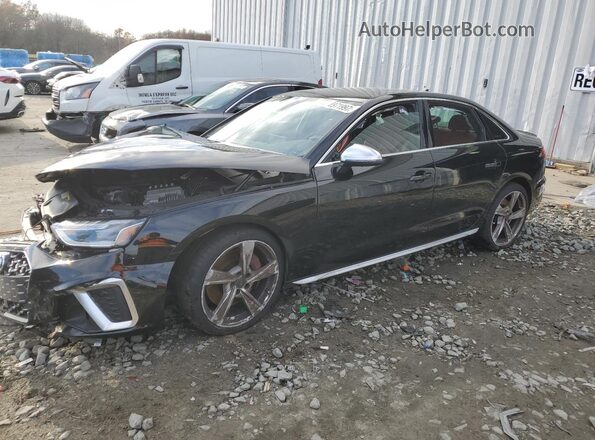 WAUB4AF45NA009501 2022 AUDI S4 Black Передня ліва чверть