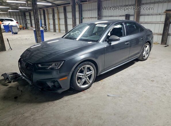 WAUB4AF47KA119591 2019 AUDI S4 Gray Առջևի ձախ երեք քառորդ տեսարան