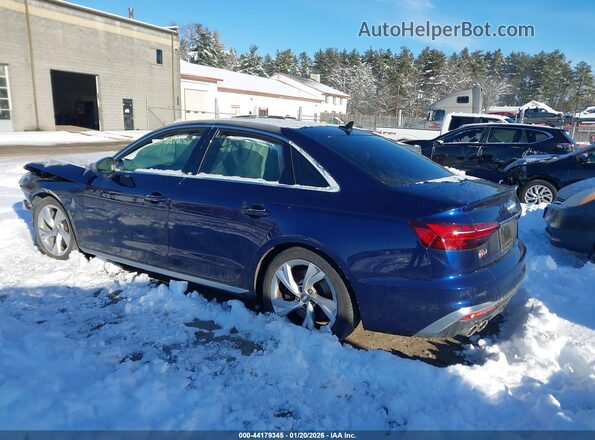 WAUB4AF47MA017467 2021 AUDI S4 Синий Задняя левая четверть