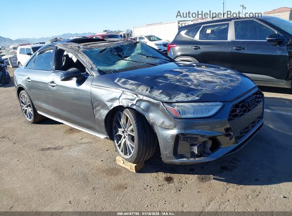 WAUB4AF49NA033249 2022 AUDI S4 Серый Передняя правая четверть