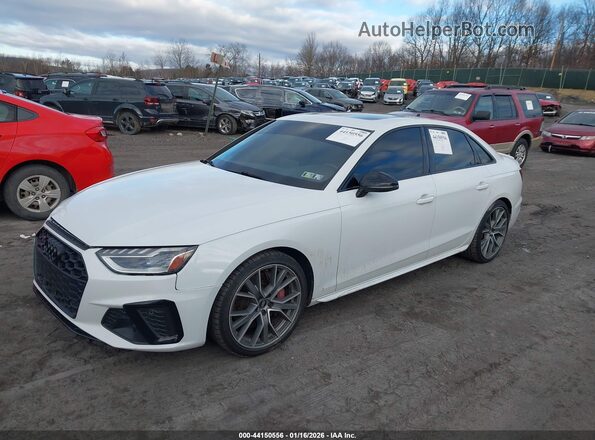 WAUB4AF4XMA028897 2021 AUDI S4 Белый Передняя левая четверть
