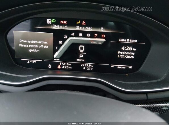 WAUB4AF4XMA086587 2021 AUDI S4 Gray Widok tylnych siedzeń
