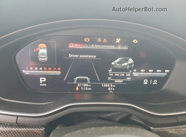 WAUB4CF54LA001598 2020 AUDI S5 White ხელსაწყოთა პანელის ხედი
