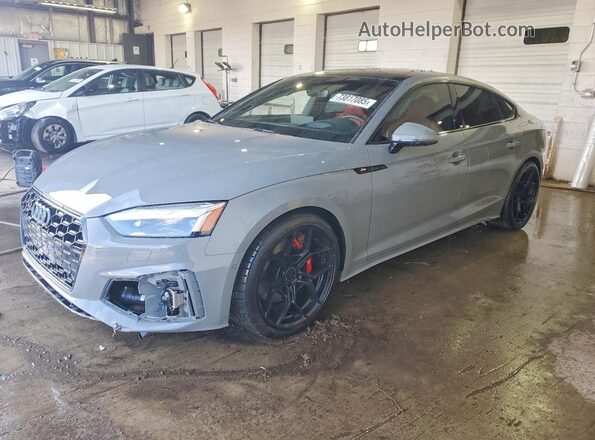 WAUB4CF5XNA015458 2022 AUDI S5 Серый Передняя левая четверть