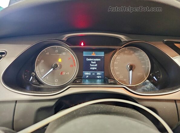 WAUBGAFL8GA000986 2016 AUDI S4 Черный Вид щитка приборов