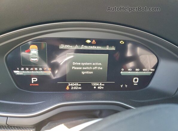 WAUC4AF43PA051124 2023 AUDI S4 Белый Вид щитка приборов