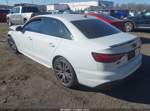 WAUC4AF4XMA086237 2021 AUDI S4 Белый Задняя левая четверть