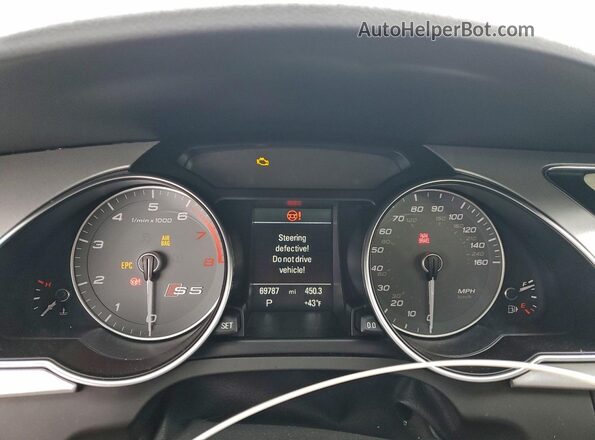 WAUC4AFR7HA000562 2017 AUDI S5 Белый Вид щитка приборов