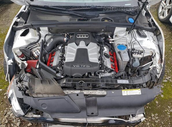 WAUC4AFR7HA000562 2017 AUDI S5 Белый Вид задней части салона