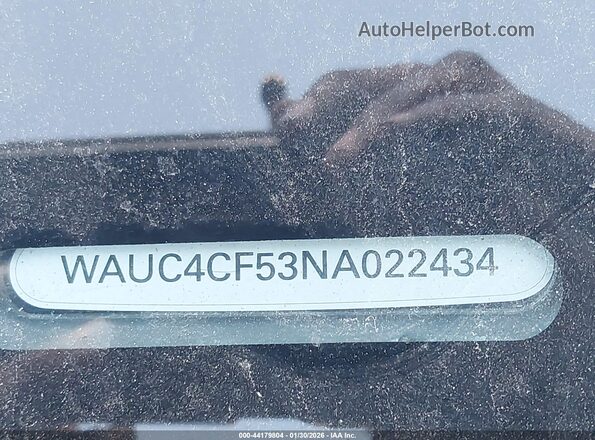 WAUC4CF53NA022434 2022 AUDI S5 Серый Вид подкапотного пространства