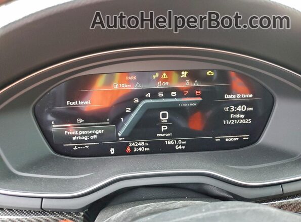 WAUC4CF53RA035075 2024 AUDI S5 Черный Вид щитка приборов