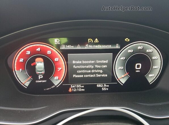 WAUC4CF59PA006483 2023 AUDI S5 Черный Вид щитка приборов
