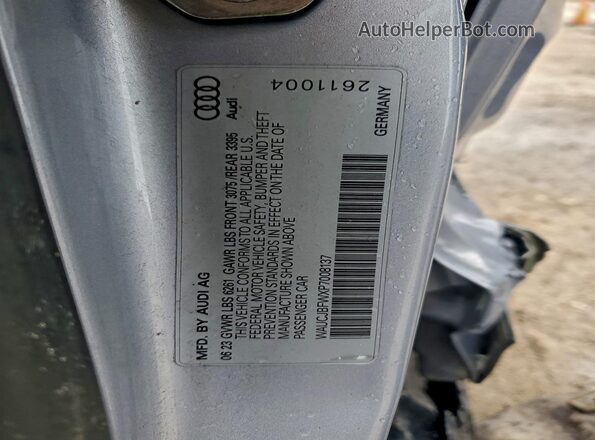 WAUCJBFWXP7008137 2023 AUDI E-TRON Серебряный Вид подкапотного пространства