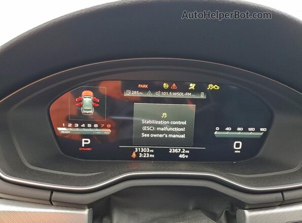 WAUDACF53SA005108 2025 AUDI OTHER Black Widok zestawu wskaźników