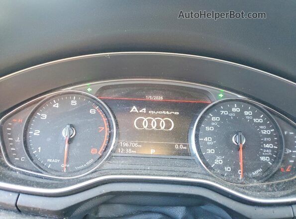 WAUDNAF48JA040323 2018 AUDI OTHER Black Instrument cluster view