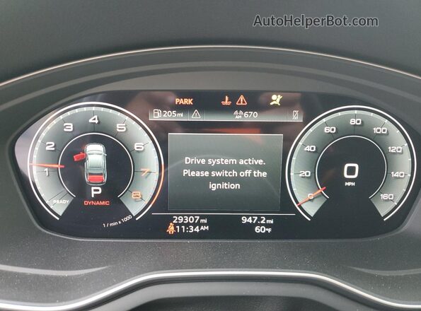 WAUEAAF41PA063399 2023 AUDI OTHER Серый Вид щитка приборов
