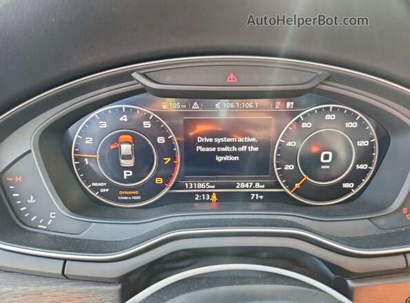 WAUENAF44KN011321 2019 AUDI OTHER Серебряный Вид щитка приборов