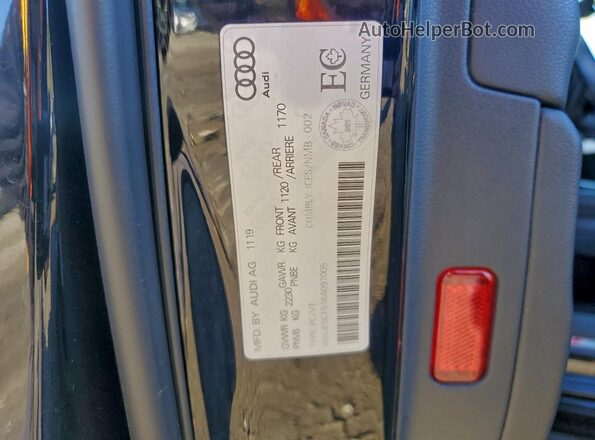WAUENCF51KA097005 2019 AUDI OTHER Черный Вид наклейки с VIN-кодом