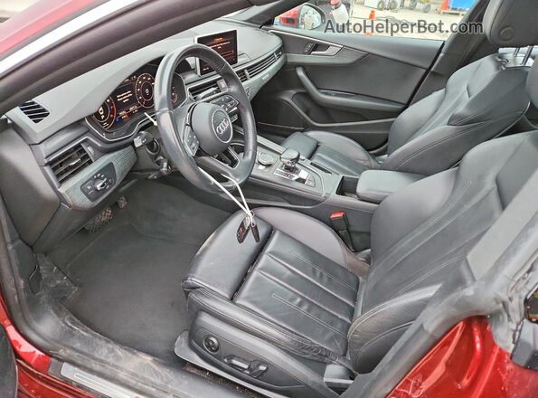 WAUENCF52JA016916 2018 AUDI OTHER Бордовый Вид салона спереди