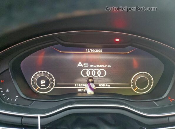 WAUENCF53KA040384 2019 AUDI OTHER Black Вид щитка приладів