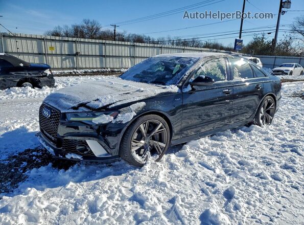 WAUFFAFC5HN045785 2017 AUDI S6 Black წინა მარცხენა ხედი სამი მეოთხედიდან