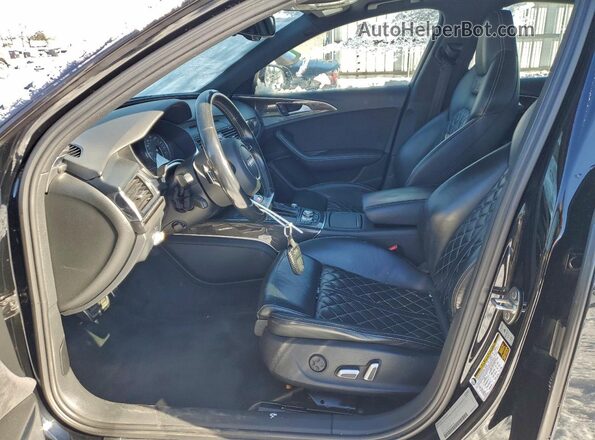 WAUFFAFC5HN045785 2017 AUDI S6 Black წინა სალონის ხედი