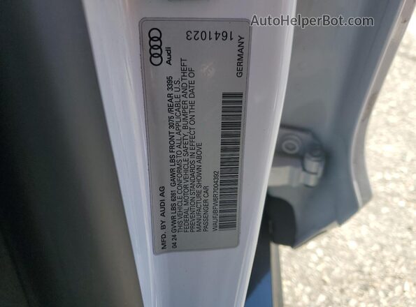 WAUFJBFW6R7004392 2024 AUDI E-TRON Белый Вид подкапотного пространства
