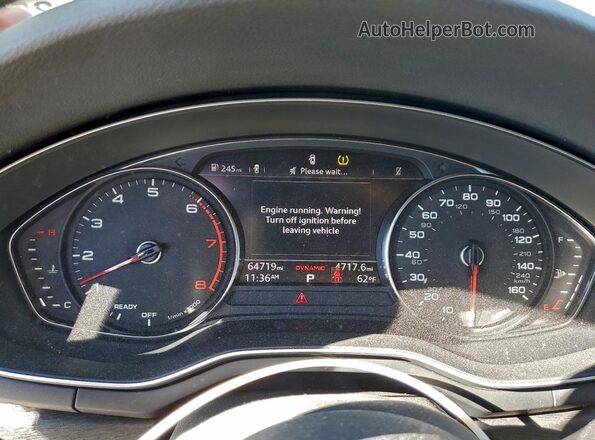 WAUGMAF41KN021686 2019 AUDI OTHER Белый Вид щитка приборов