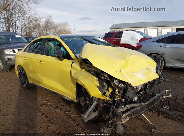 WAUH3DGY3RA015058 2024 AUDI S3 Желтый Передняя правая четверть