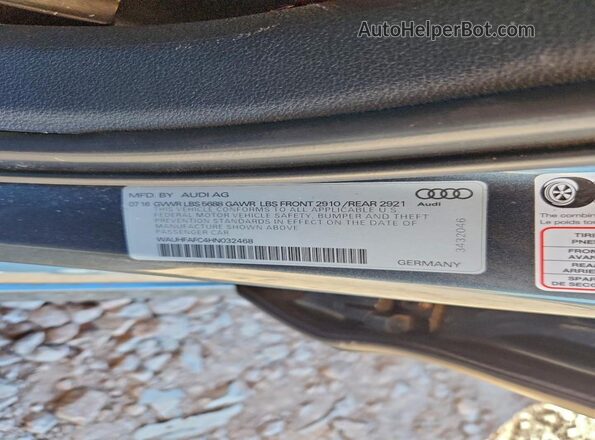 WAUHFAFC4HN032468 2017 AUDI S6 Серый Вид подкапотного пространства