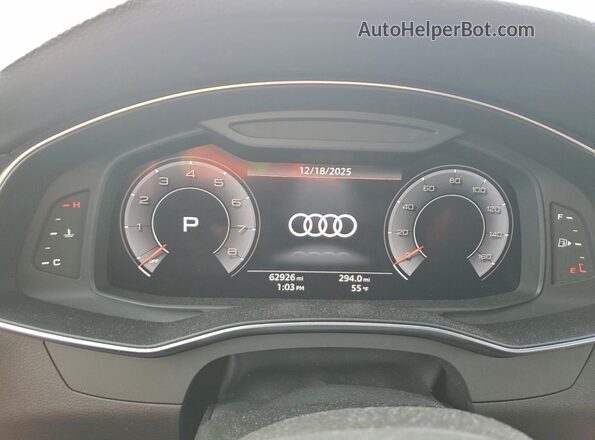 WAUM2AF27LN083876 2020 AUDI OTHER Black Widok zestawu wskaźników