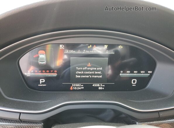 WAUP4AF59MA022328 2021 AUDI S5 Gray Widok zestawu wskaźników