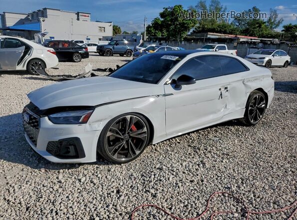 WAUR4AF55MA022352 2021 AUDI S5 Белый Передняя левая четверть