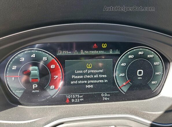 WAUR4AF55MA022352 2021 AUDI S5 Белый Вид щитка приборов