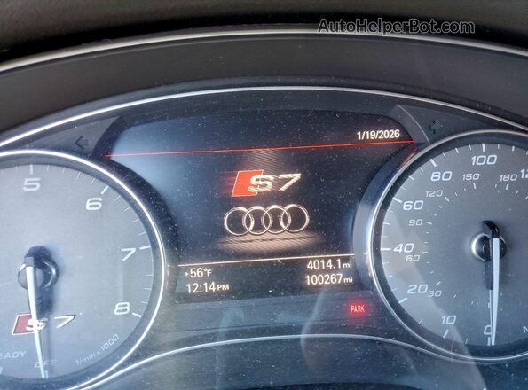 WAUW2AFC7GN021112 2016 AUDI S7 Black ხელსაწყოთა პანელის ხედი