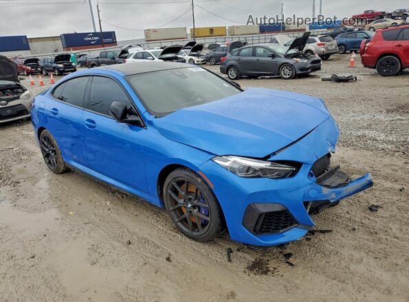 WBA13AL07N7K71212 2022 BMW M2 Синий Передняя правая четверть
