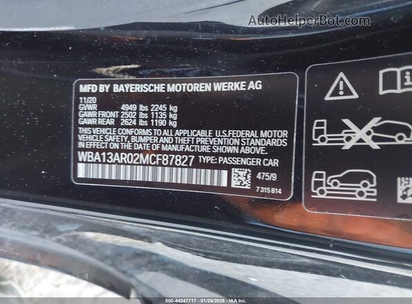 WBA13AR02MCF87827 2021 BMW M4 Black Engine compartment view
