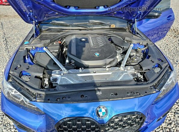 WBA13AR04MCG09469 2021 BMW M4 Blue Rear interior view