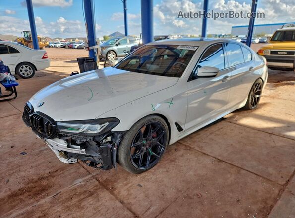 WBA13BK04MCF48365 2021 BMW M5 Белый Передняя левая четверть