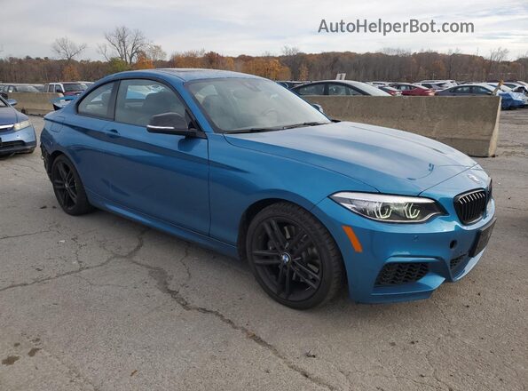 WBA2J5C02M7J45646 2021 BMW M2 Синий Передняя правая четверть