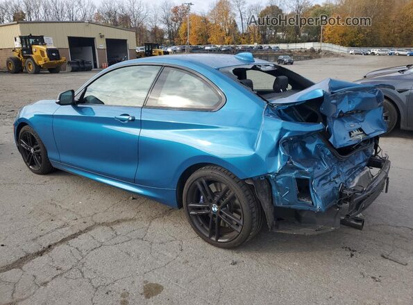 WBA2J5C02M7J45646 2021 BMW M2 Синий Задняя левая четверть