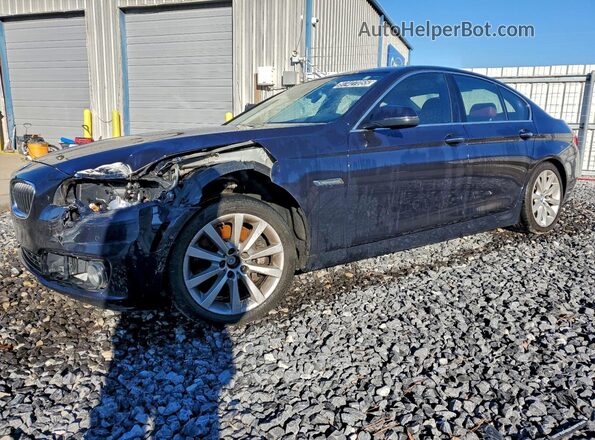 WBA5B3C50GG254914 2016 BMW 5 SERIES Синий Передняя левая четверть