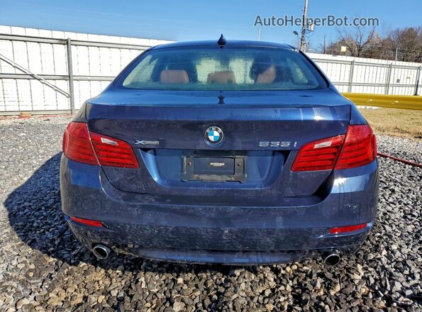 WBA5B3C50GG254914 2016 BMW 5 SERIES Синий Вид сзади