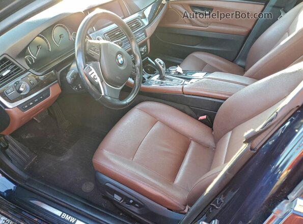 WBA5B3C50GG254914 2016 BMW 5 SERIES Синий Вид салона спереди