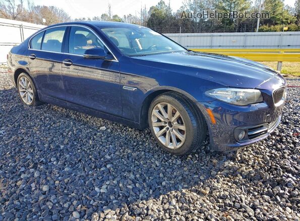 WBA5B3C50GG254914 2016 BMW 5 SERIES Синий Передняя правая четверть