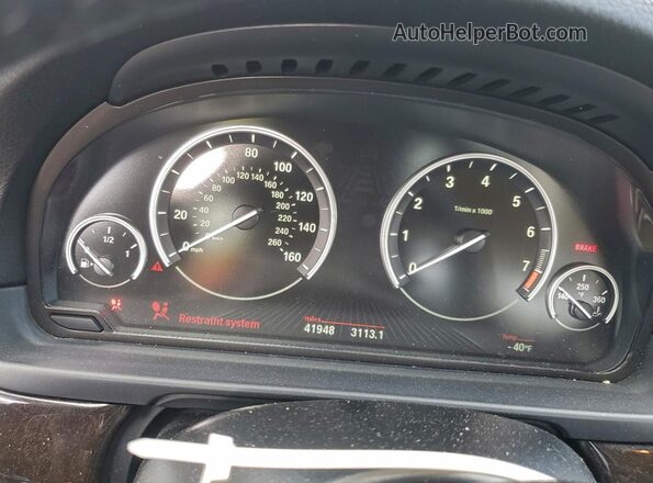 WBA5B3C50GG260163 2016 BMW 5 SERIES Blue Widok zestawu wskaźników